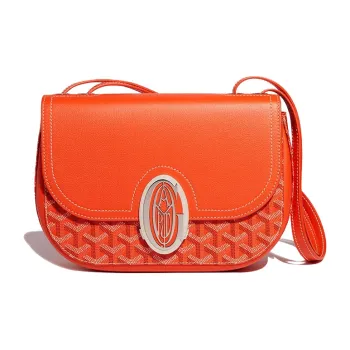GOYARD 233 Canvas With Leather Shoulder Bag Crossbody Bag Women's Burgundy Red