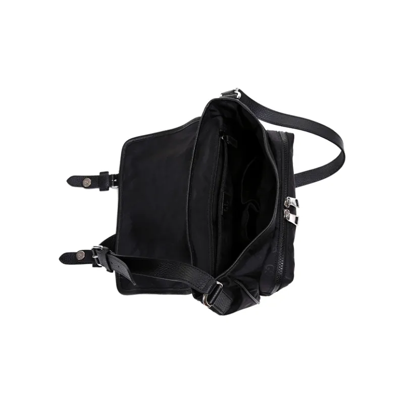 GUCCI GG GUCCIssima Logo Messenger Bag Monogram Black-5