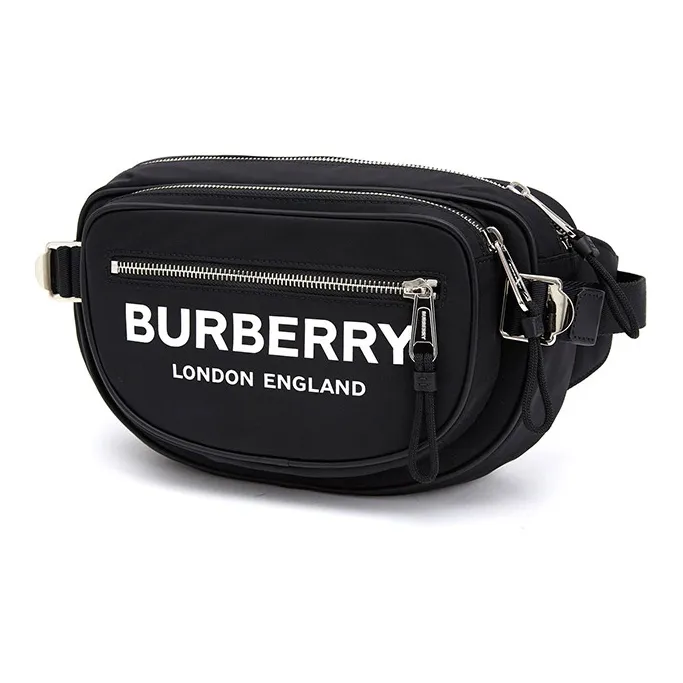 Burberry Fabric Crossbody Bag Sling Bag Fanny Pack Men's Black-1