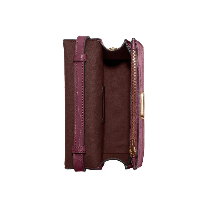 COACH Brynn Leather Shoulder Bag Crossbody Bag Small Size Women's Burgundy-4