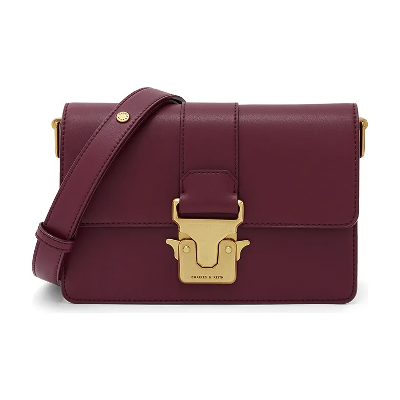 CHARLES&KEITH PU Small Square Bag, Crossbody Bag Women's Multicolor-4