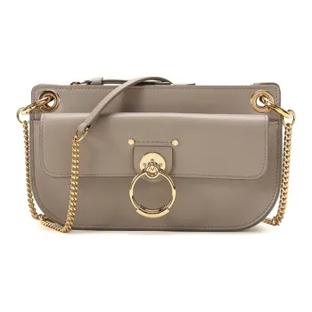 Chloe Chloé Bags Cow Leather Crossbody Bag, Shoulder Bag Women's Sand Gray
