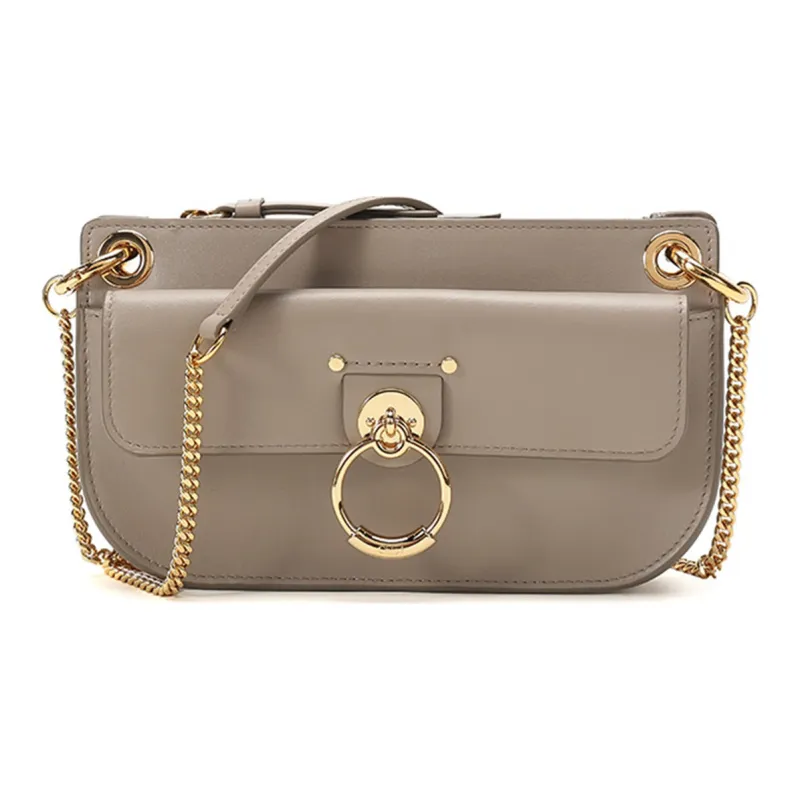 Chloe Chloé Bags Cow Leather Crossbody Bag, Shoulder Bag Women's Sand Gray-0