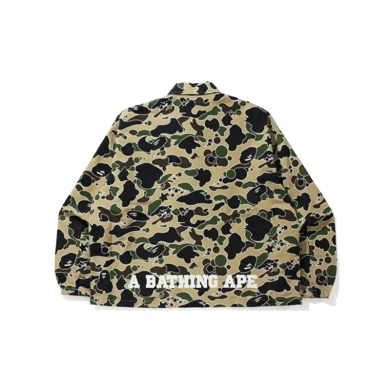 A BATHING APE Sta Camo Relaxed Coach Jacket-1