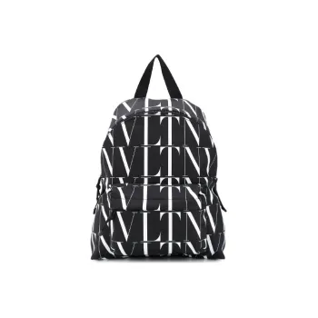 Valentino Fabric Backpack Unisex Black/White
