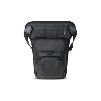 TAJEZZO PVC Leg Bag Crossbody Bag Sling Bag Regular Unisex Black