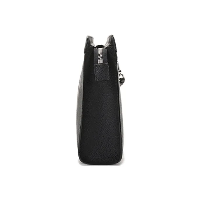 BALLY Leather Clutch Men's Black-2
