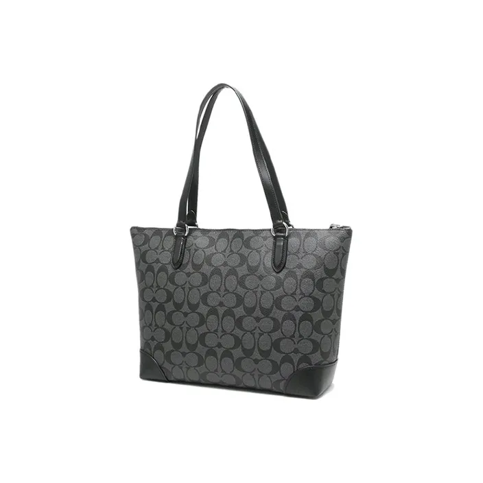 COACH Zip Top Tote Shoulder Bags-1
