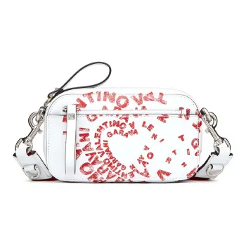 Valentino Amore Leather Handbag Shoulder Bag Crossbody Bag Small Size Women's White