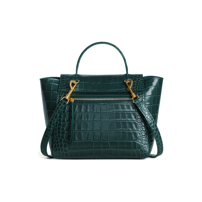 CELINE Belt Cow Leather Shoulder Bag Crossbody Bag Handbag Micro Women's Amazon Green-2