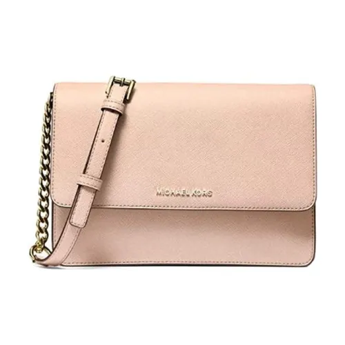 MICHAEL Backpack Leather Envelope boys bag, Shoulder boys bag, Crossbody boys bag Women's Milk Tea Pink