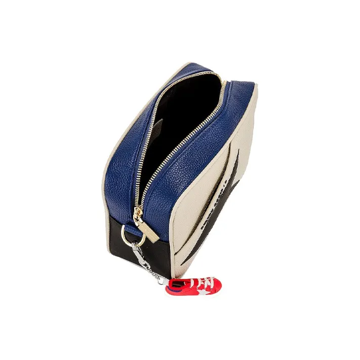 Golden Goose Leather Crossbody Bag, Shoulder Bag Women's White/Blue/Black-3