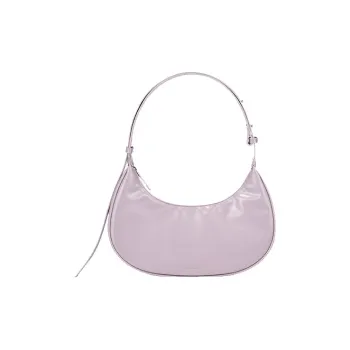 FIND KAPOOR Leather Crescent Bag, Portable Crossbody Bag, Shoulder Bag Unisex Lavender