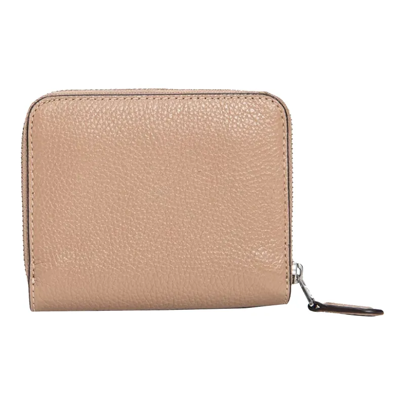 COACH Billfold Wallet Leather Wallet Small Size Women's Nude Pink-1
