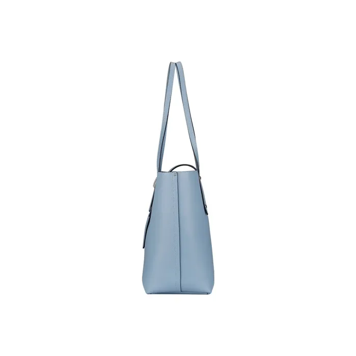COACH Market Tote Grained Leather Tote Bag Shopping Bag Crossbody One Shoulder Handbags Regular Women's Blue-3