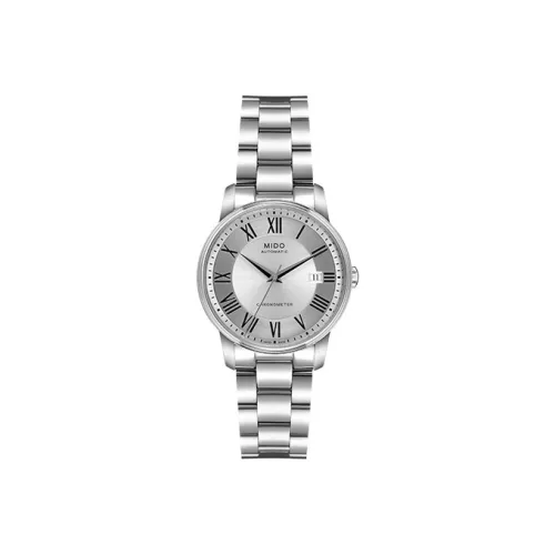 MIDO Baroncelli Collection Automatic Mechanical Movement Men's Watches Watch Silver Dial Steel Case Steel Strap