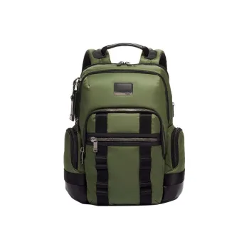 TUMI Nylon Fabric Laptop Backpack Regular Men's Green