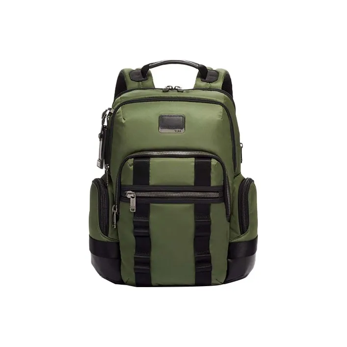 TUMI Nylon Fabric Laptop Backpack Regular Men's Green-0
