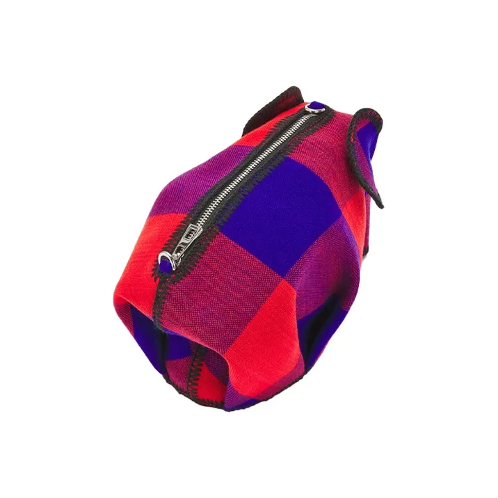LOEWE Fabric Handheld Shoulder Bag Crossbody Bag Regular Women's Red Blue Multicolor-3