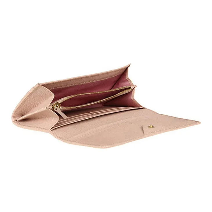 FENDI Leather Wallet Regular Women's Light Pink-2