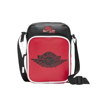 Jordan Polyester Cell Phone Pouch Shoulder Bag Crossbody Bag Small Size Unisex Black Red Multicolor