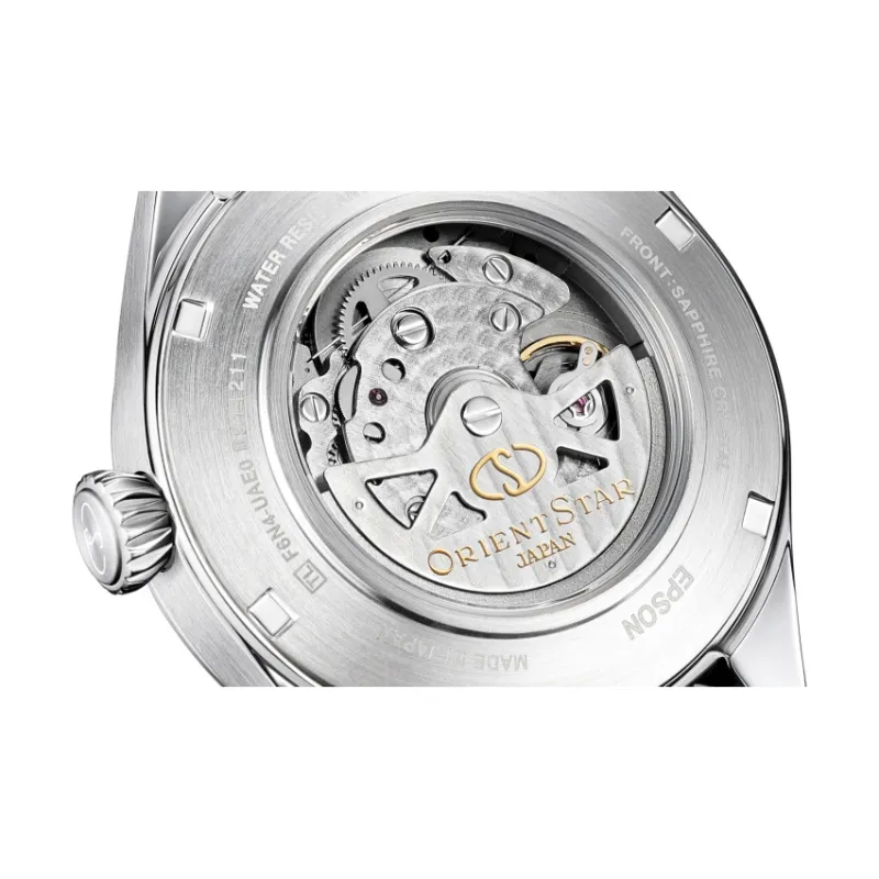 ORIENT STAR Automatic Mechanical Movement Genuine Leather Strap Watch Men's Watches Black Dial RE AU0203B00B-2