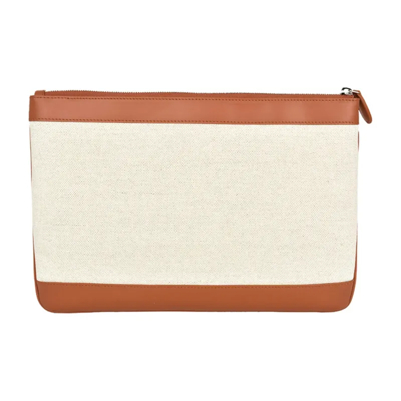 Balenciaga Canvas Bag Clutch Women's Ecru-3