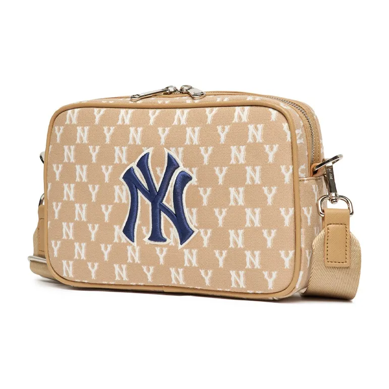MLB Monogram Collection Polyester Tofu Bag Combo Bag Camera Bag Shoulder Bag Unisex Khaki-1