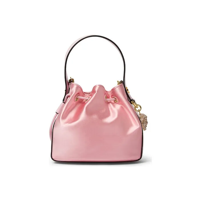 VERSACE La Medusa Silk Bucket Bag Handbag Shoulder Bag Crossbody Bag Women's Pink-2