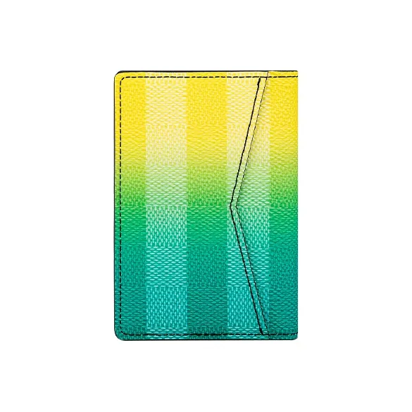 LOUIS VUITTON Pocket Organizer Damier Stripes Gradient Green-2