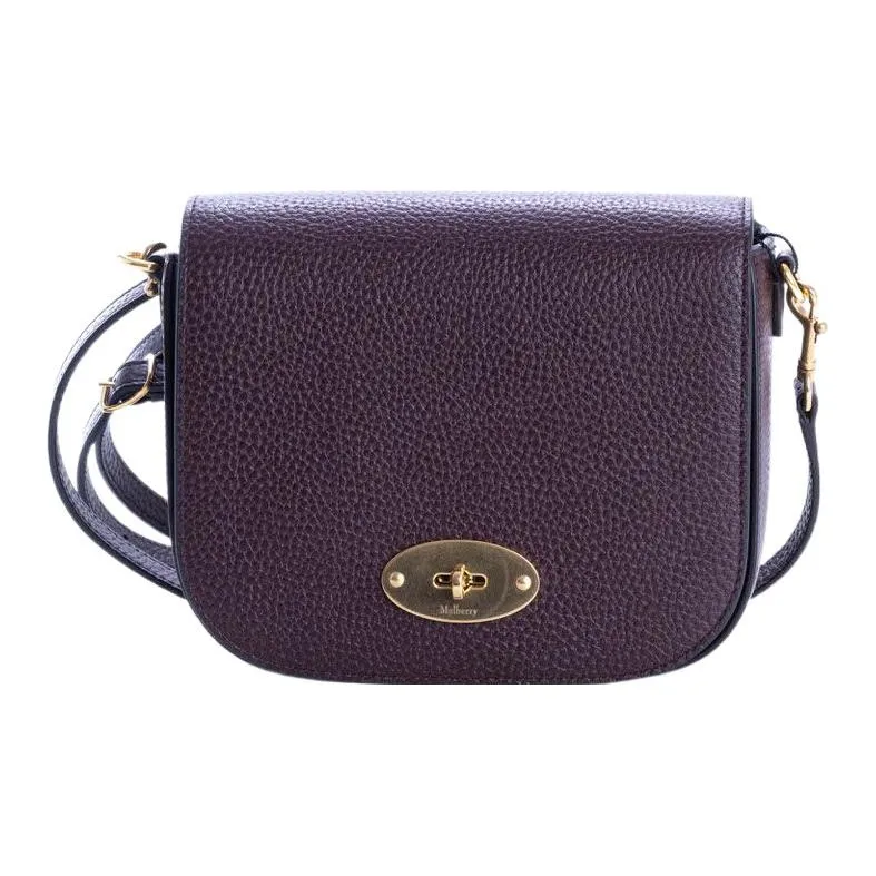 Mulberry Leather Shoulder Bag Women's Purple-0