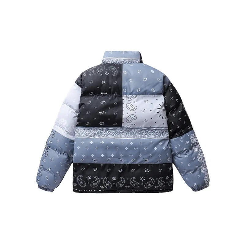 HELIPORT Puffer Jacket Unisex Black White-1