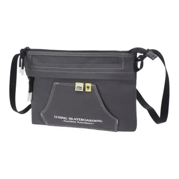 LiNing Steven Harrington Collaboration Fabric Shoulder Bag Crossbody Bag Men's Dark Gray