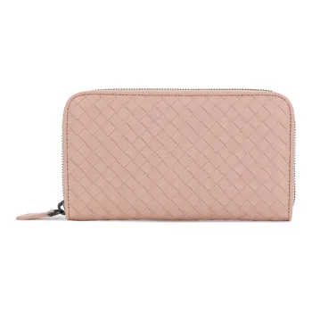 Bottega Veneta Leather Wallet Women's Pink