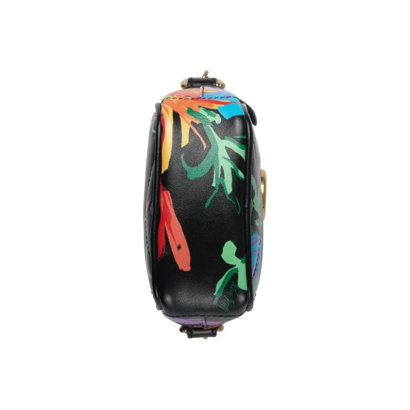 GUCCI Marmont Quilting Leather Cell Phone Pouch Chain Bag Shoulder Bag Crossbody Bag Mini Women's Black/Multicolor-5