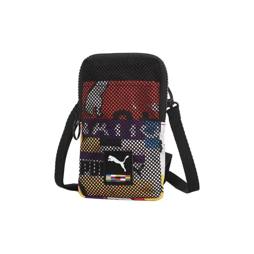 PUMA Mesh Shoulder Bag Mini Unisex Black/Full Print