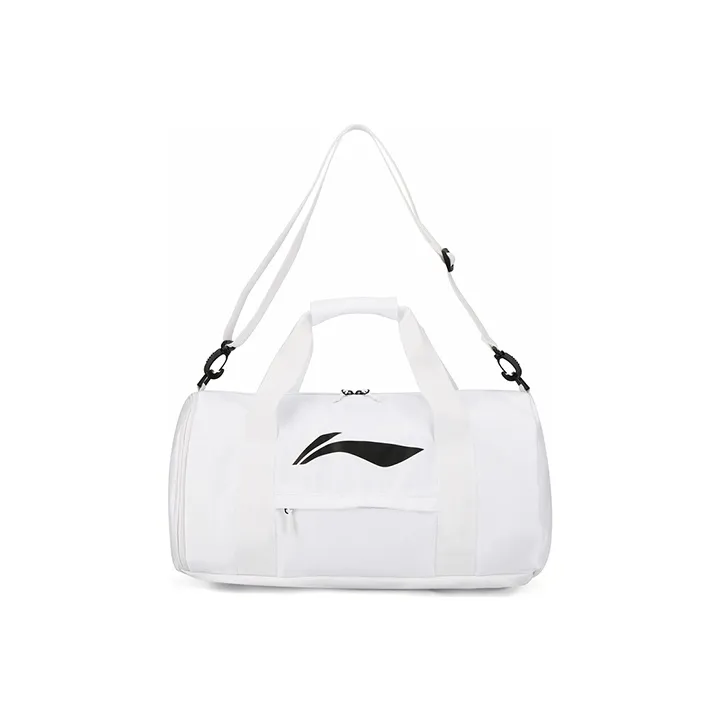 LiNing Badminton Series Polyester Training Bag Gym Bag Unisex White-0