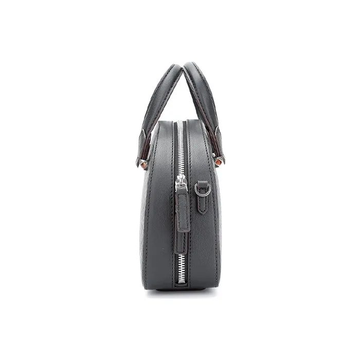 MCM Essential Visetos Origina Leather Crescent Bag, Crossbody Bag, One Shoulder Handbag Mini Women's Black-3