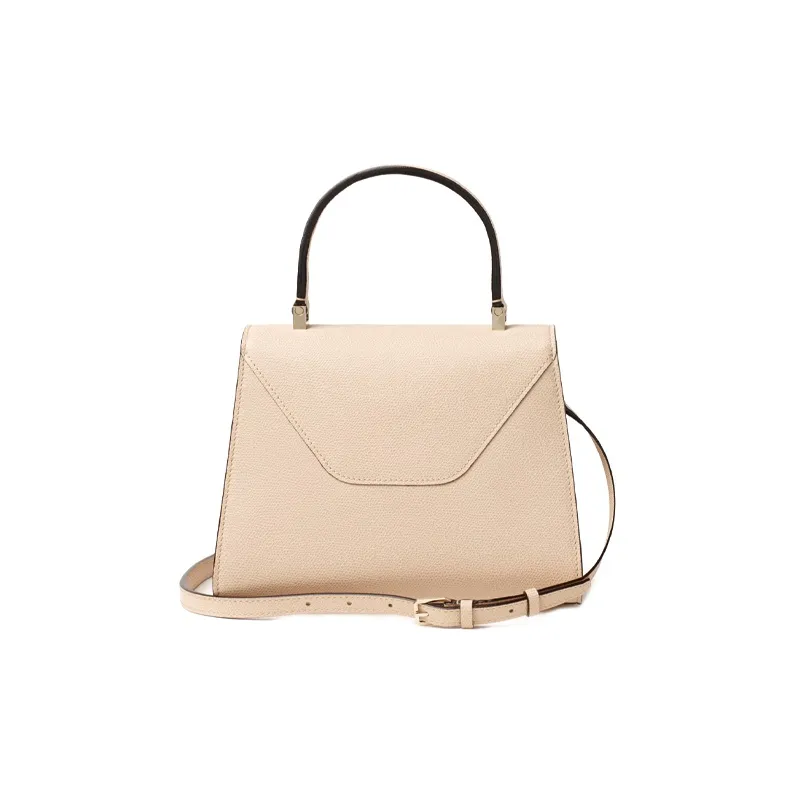 Valextra Iside Calfskin One Shoulder Handbag, Crossbody Bag Mini Women's Nude Pink-2
