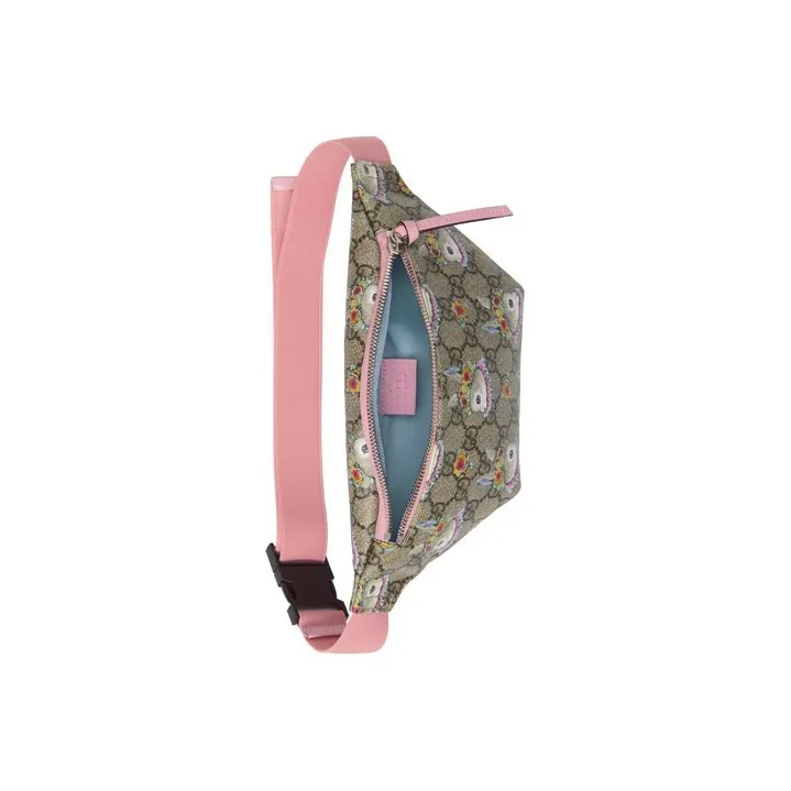 GUCCI Yuko Higuchi Collaboration Canvas Fanny Pack, Sling Bag, Kids' Bag Kids' Ebony/Pink-4