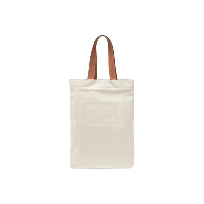 JIL SANDER Canvas Shoulder Bag Women's White-2