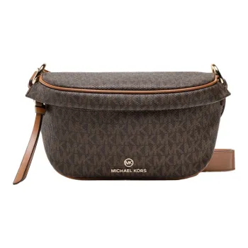 MICHAEL KORS MICHAEL KORS Luggage Collection Calfskin Shoulder Bag, Crossbody Bag, Handbag Women's Brown