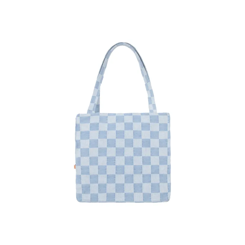 KILLWINNER Denim Tote Bag, Shopping Bag, Chain Bag, Shoulder Bag Unisex Light Blue-2