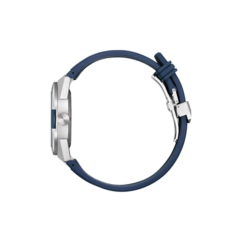 CITIZEN Mechanical Movement Resin Strap Watch Men's Watches Blue Dial-1