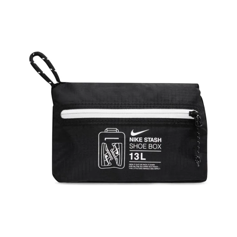 Nike Polyester Shoe Box Bag Clutch Handbag Regular Unisex Black-4