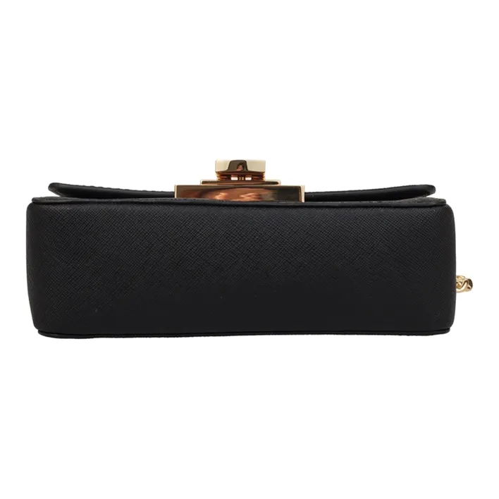 MICHAEL KORS Tina Leather Shoulder Bag Crossbody Bag Women's Black-4