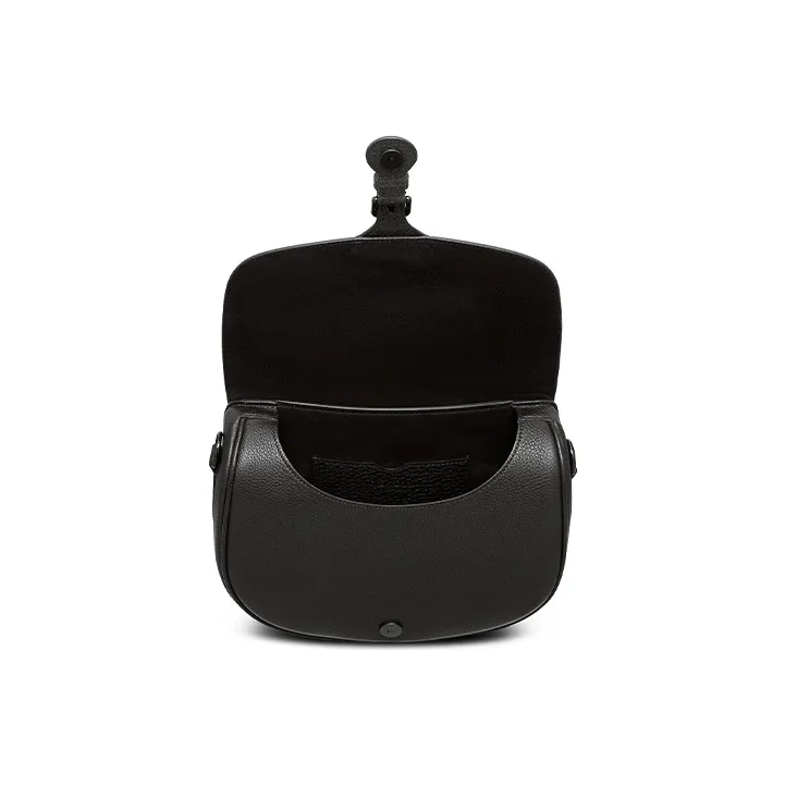DIOR Bobby Grained Calfskin Shoulder Bag Crossbody Bag Medium Size Women's Pure Black-3