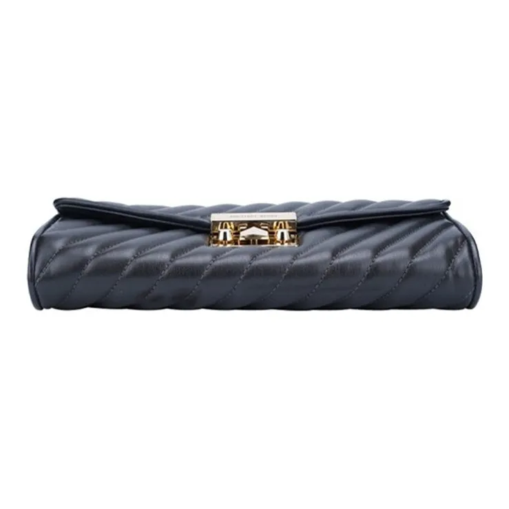 MICHAEL KORS Rose Leather Flap Bag Shoulder Bag Crossbody Bag Women's Black-3