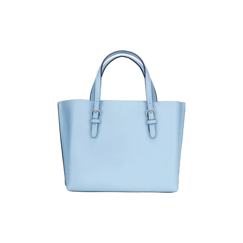 COACH Mollie Cow Leather Shoulder Bag, Crossbody Bag, Tote Bag, Handbag Medium Size Women's Holy Grail Blue-2