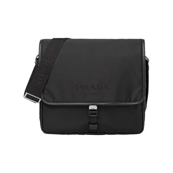 PRADA Nylon Messenger Bag Crossbody Bag Shoulder Bag Men's Black